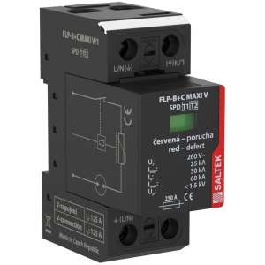 Комбінований обмежувач імпульсної перенапруги FLP-B+C MAXI V/1, T1+T2 (25 кА), 1P, TN, змінний модуль