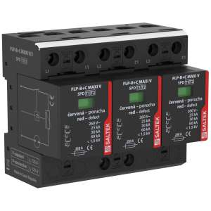 Комбинированный ограничитель перенапряжений FLP-B+C MAXI V/3, T1+T2 (25 кА), 3P, TN-C, сменный модуль