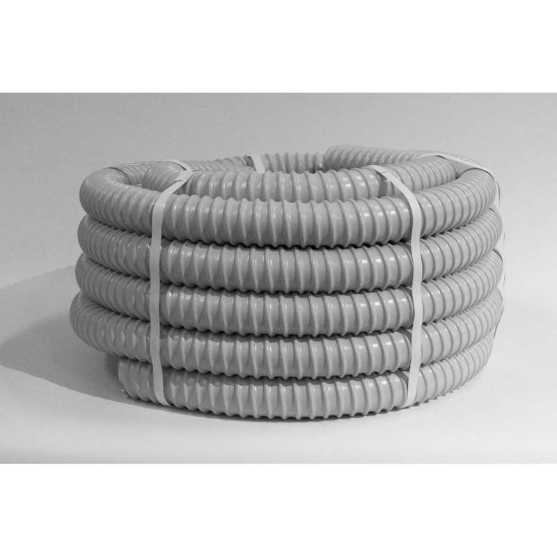 Труба армована спіральна ПВХ світло сіра внутр. діам. 16мм стійка  ATE-FP16/20