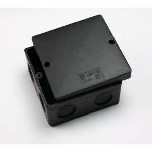 Коробка монтажна усилена герметична, чорна 100х100мм, IP 66, KSK 100_FA Kopos