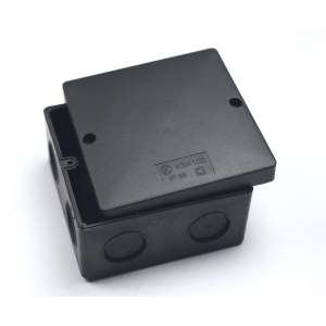Коробка монтажная усиленная герметичная, черная 100х100мм, IP 66, KSK 100_FA Kopos