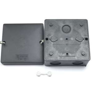 Коробка монтажна усилена герметична, чорна 100х100мм, IP 66, KSK 100_FA Kopos