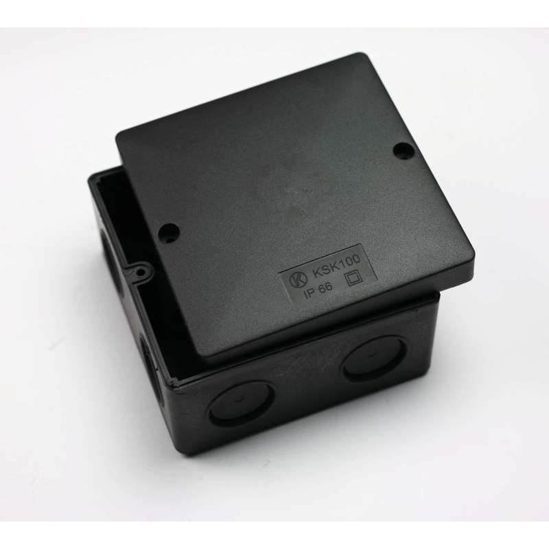 Коробка монтажная усиленная герметичная, черная 80х80мм, IP 66, KSK 80_FA KOPOS