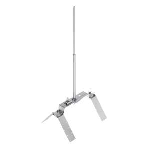 Блискавкоприймач на кутовий гребінь даху 2 м (Ni/Al) 414223 LEO Lightman