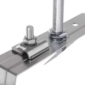 Блискавкоприймач на кутовий гребінь даху 2 м (Ni/Al) 414223 LEO Lightman