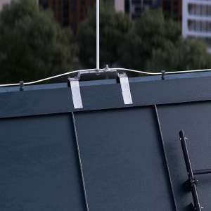 Блискавкоприймач на кутовий гребінь даху 2 м (Ni/Al) 414223 LEO Lightman