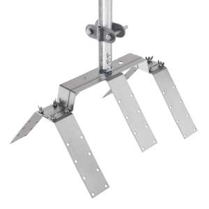 Блискавкоприймач на кутовий гребінь даху 2,5 м (Ni/Al) 414253 LEO Lightman