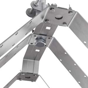 Блискавкоприймач на кутовий гребінь даху 2,5 м (Ni/Al) 414253 LEO Lightman