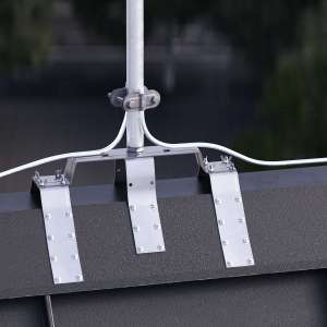 Блискавкоприймач на кутовий гребінь даху 2,5 м (Ni/Al) 414253 LEO Lightman