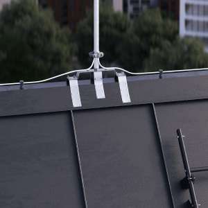 Блискавкоприймач на кутовий гребінь даху 2,5 м (Ni/Al) 414253 LEO Lightman