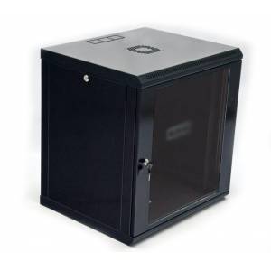 Шкаф серверный настенный (CMS), черный, 19", 12U, 600х500х610 мм