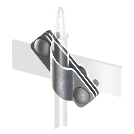 З'єднувач Cant для стрижня 16мм та дроту або полоси до 40мм 2 пл. (StZn) LE