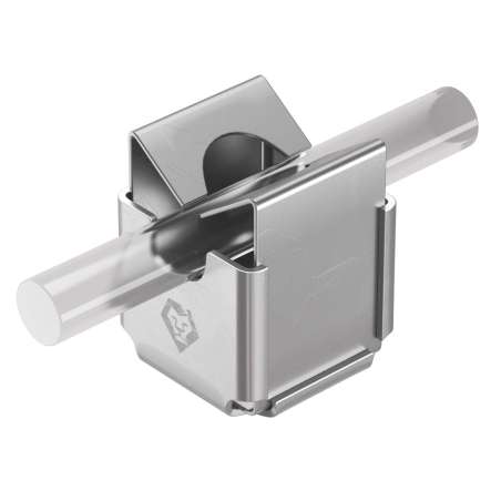 Держатель Niro серый M6, Ø8 мм, нержавеющая сталь (Ni) 302133 LEO Lightman