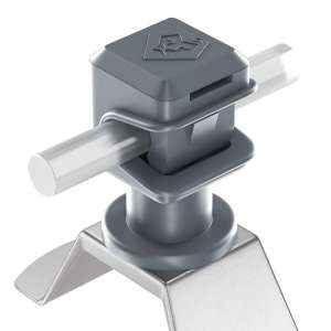 Тримач прямий L140 з Clip (Ni/Pa) 307013 LEO Lightman