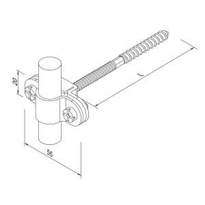 Тримач Clip на підставці (StZn/Pa) 318061 LEO Lightman
