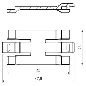 Розпірка для короба LHD 60х40 серія LH KP-RLH 60X40_HB Копос