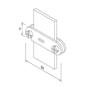Держатель Clip на подставке (StZn/Pa) 318061 LEO Lightman