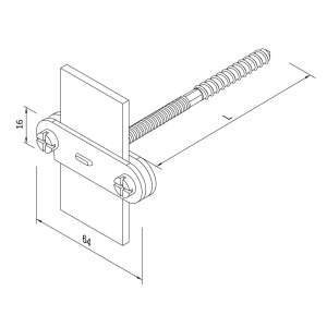 Держатель Clip на подставке (StZn/Pa) 318061 LEO Lightman