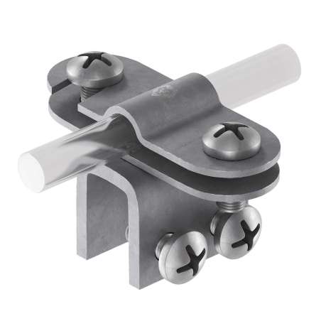 Держатель фальцевый усиленный  с Fix (StZn) 316011 LEO Lightman