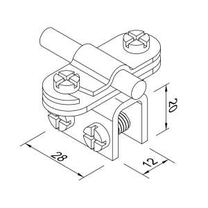 Держатель Clip на подставке (StZn/Pa) 318061 LEO Lightman