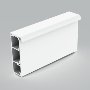 Кабельный канал плинтусный 80х25 с пазом для ковролина серии LP белый KP-LPK 80X25_HD Копос
