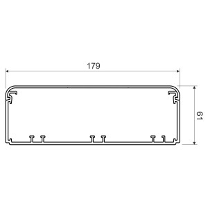 Кабельний канал електромонтажний серії EKE 180х60 білий KP-EKE 180X60_HD Копос