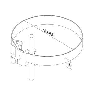 Держатель Clip на подставке (StZn/Pa) 318061 LEO Lightman