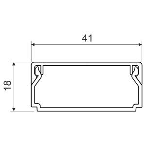 Кабельний канал безгалогенний LHD 40х20 HF HD білий KP-LHD 40X20HF_HD Копос