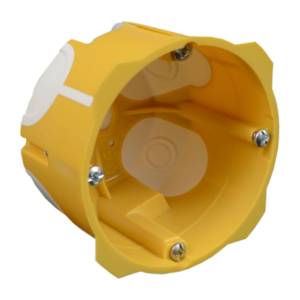 Ізоляційна коробка приладова з еластичними вводами 68х50 ПВХ жовта KP-KPL 64-50/LD_NA Копос