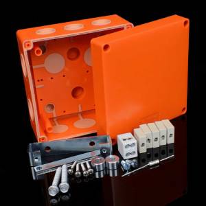 Коробка вогнестійка для електропроводки з керамічною клемою 5x6мм клас Е90 для зовнішнього монтажу KP-KSK 125_PO6P Копос