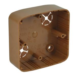 Коробка изоляционная 80,5х80,5х28 ПВХ светлое дерево для кабельных коробов KP-LK 80x28 T_SD Копос