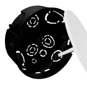 Приладова коробка безгалогенна KO 97 V/1 HF з кришкою діаметр 103х50 чорна KP-KOM 97HF_FA Копос