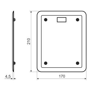 Фиксирующая крышка для коробок KUZ-V, KUZ-VI, KO 180/LD белая KP-V 180_HB Копос