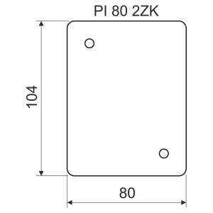 Теплоізоляційна підкладка негорюча для коробок LK розміри 105х80х5мм KP-PI 80 2ZK_XX Копос