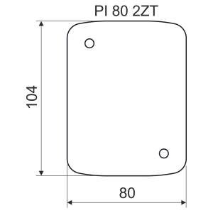 Теплоізоляційна підкладка негорюча для коробок LK розміри 105х80х5мм KP-PI 80 2ZT_XX Копос