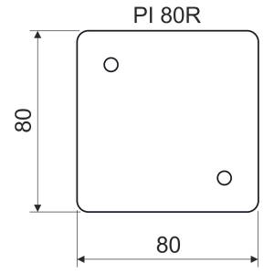 Теплоізоляційна підкладка негорюча для коробок розміри 80х80х5мм KP-PI 80R_XX Копос