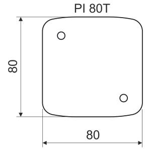 Теплоізоляційна підкладка негорюча для коробок LK розміри 80х80х5мм KP-PI 80T_XX  Копос