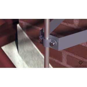 Держатель изоляционной штанги к стене (Ni) 330011, LEO Lightman