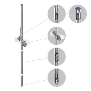 Комплект заземления D20 × 9 м StZn | Без муфт, запрессовка