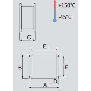 Коробка соединительная металлическая размер 90х90 мм ATE-B90×90 Антек