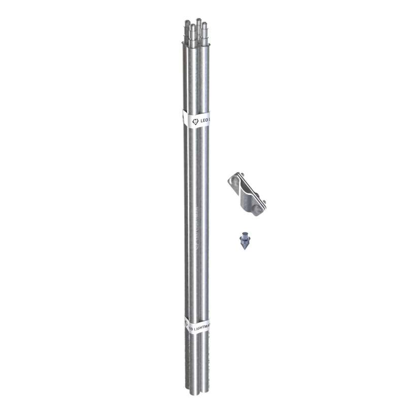 120601 Комплект заземлення безмуфтовий D20 6 м (StZn) LEO LIGHTMAN