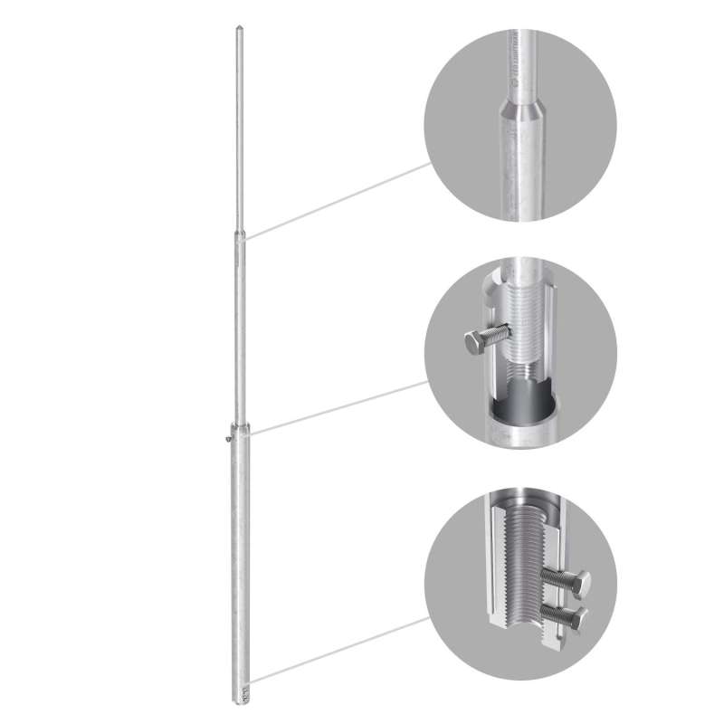 Молниеприемник сборный 4 м (Al) 405406 LEO Lightman