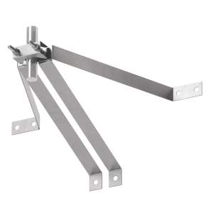 Тримач блискавкоприймача посилений Д30-50 мм до стіни Л400мм (Ni) 416013, LEO Lightman