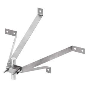 Тримач блискавкоприймача посилений Д30-50 мм до стіни Л400мм (Ni) 416013, LEO Lightman