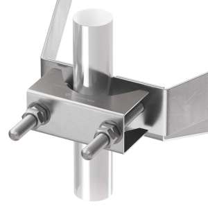 Тримач блискавкоприймача посилений Д30-50 мм до стіни Л400мм (Ni) 416013, LEO Lightman