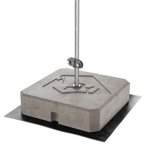 Блискавкоприймач з бетонною основою 2 м (Al) 407206 LEO LIGHTMAN