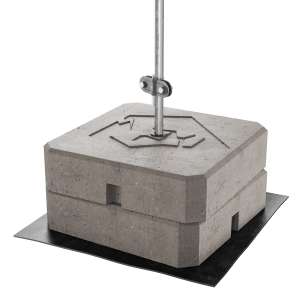 Захисний гумовий килимок 400*400 мм, 407199 LEO LIGHTMAN