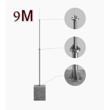 Отдельностоящий молниеприемник 9 м (StZn/Al)