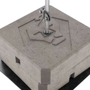 Бетонная основа утяжелитель 320*320 мм, 17 кг, 407170 LEO LIGHTMAN