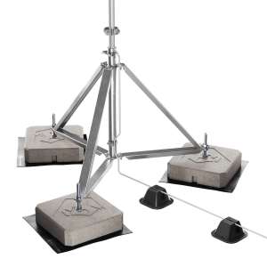 Блискавкоприймач з триногою 4 м (Al/Ni) 408406 LEO Lightman